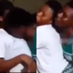 Female Secondary School Students Seen Smooching Each Other  