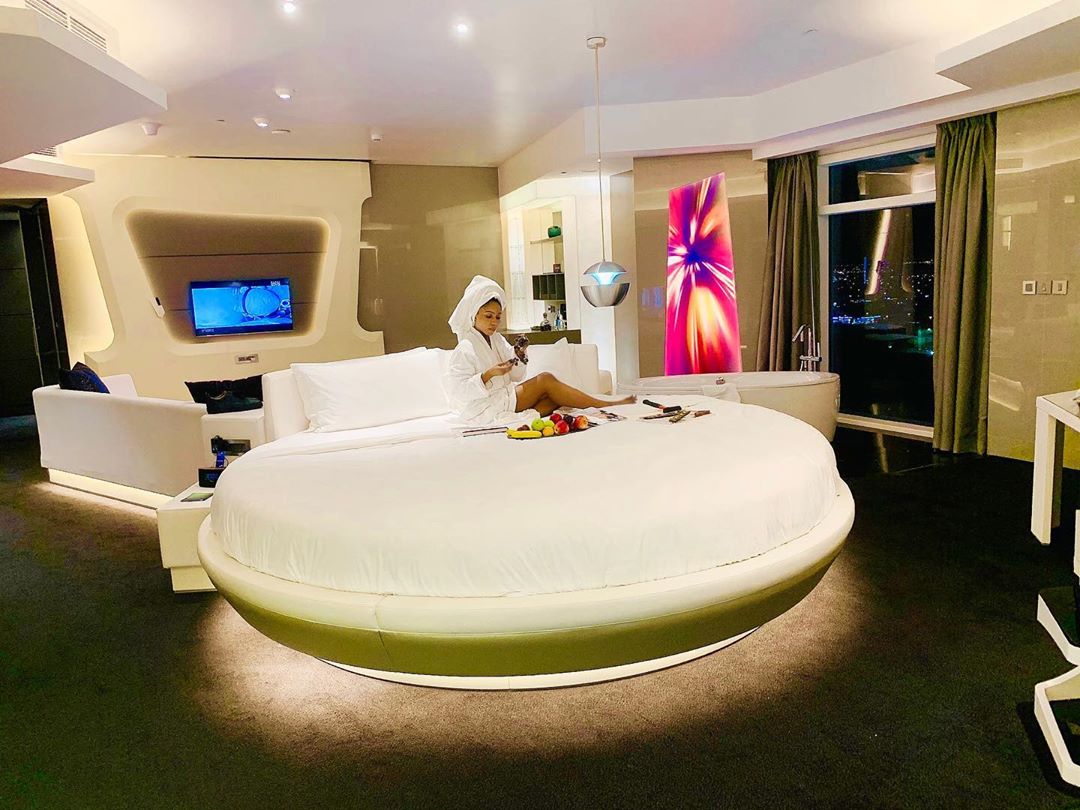 Hotel Manager Upgrades BBNaija Mercy's Room In Dubai  