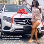 BBNaija's Mercy Eke Gets Brand New Mercedes Benz As A Gift  