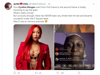 Nigerians React As Cynthia Morgan Reveals Losing Everything To Jude Okoye  