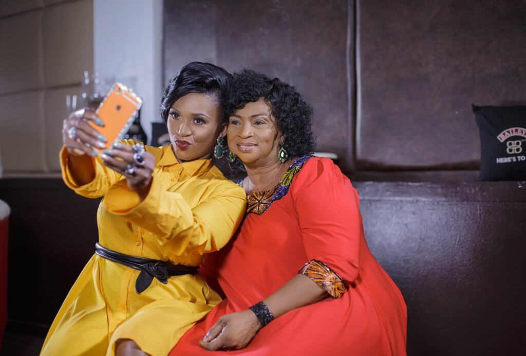 Regina Daniels Visited By Co-Wife In Hospital After Childbirth [PHOTO]  