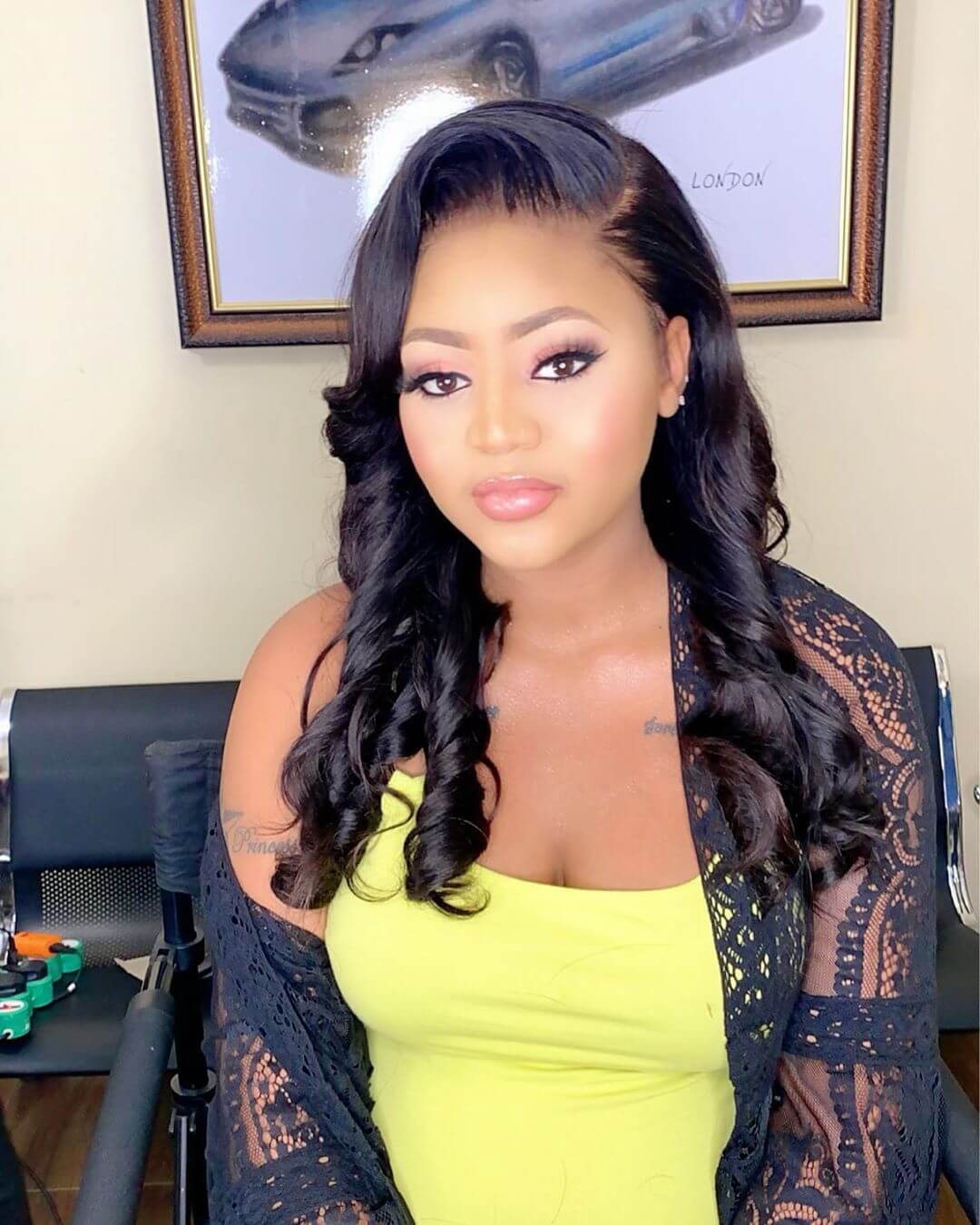 Regina Daniels Visited By Co-Wife In Hospital After Childbirth [PHOTO]  