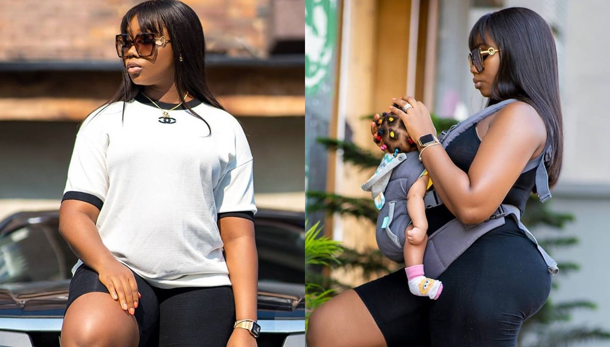 BBNaija: Bam Bam In New Drip Drop Photos As She Steps Out With Daughter, Zendaya.  