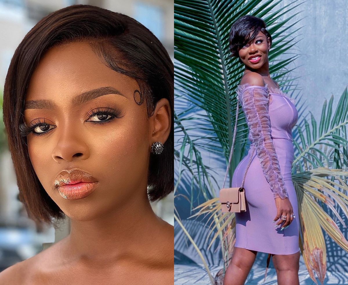 BBNaija Diane Dazzles Fans As She Steps Out In Beautiful Purple Gown  