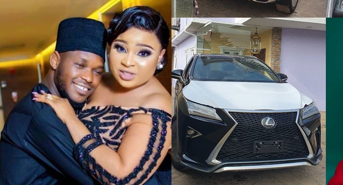 Nigerian filmmaker, Okiki Afolayan Surprises Wife With Lexus SUV On Her Birthday  