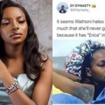 #BBNaija: "Watin Do Her Armpit?" - Nigerians React As Photos Of Wathoni's Dark Armpit Surfaced Online  