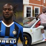 Nigerian Footballer, Victor Moses Shows Off His Expensive Ferrari Spider  