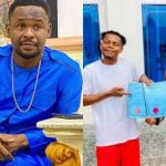 Nollywood Actor, Zubby Michael Shares The Picture Of The Moment He Gifts A Plot Of Land To His PA  