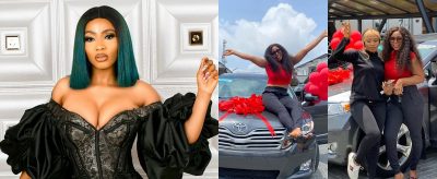 BBNaija: Mercy Eke Surprises Sister With An Elegant Ride On Her Birthday  