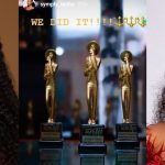 #BBNaija: Tacha Wins Big As She Bags 3 Awards At 'Scream All Youth Awards Season 7'  