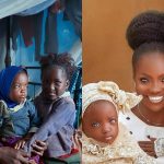 Checkout Amazing Photos Of The Woman That Was Abandoned With Her Kid By Her Husband Because Of Their Eyes Colour  