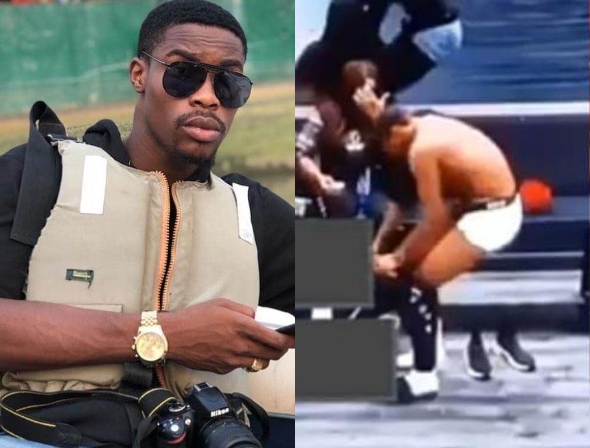 #BBNaija: Watch Moment Neo Hurried Out Of The Toilet 'Nak£d' To Catch Up With Big Brother  