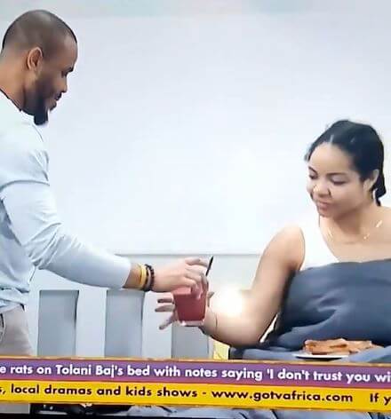 #BBNaija: Beautiful Moment Ozo Served Nengi Breakfast In Bed, Her Reaction Was Priceless  