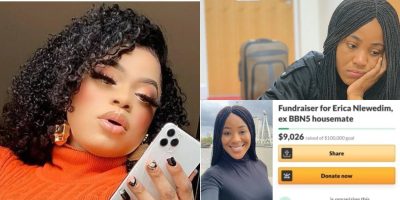 #BBNaija: Bobrisky Offers N1 Million To Erica As Fans Also Start Go-Fund-Me For The Disqualified Housemate  