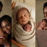 #BBNaija: Mike Edwards And His Wife, Perri Unveil The Face Of Their Baby  