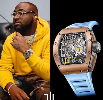 Davido Flaunts His Richard Mille Wrist-Watch Worth N58 Million  