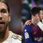 Real Madrid Player, Sergio Ramos Begs Messi To Stay In Barcelona  