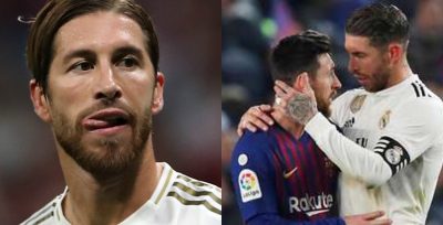 Real Madrid Player, Sergio Ramos Begs Messi To Stay In Barcelona  