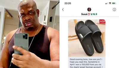 Don Jazzy's Fan Appreciates Him With A Beautiful Gift, See Why  