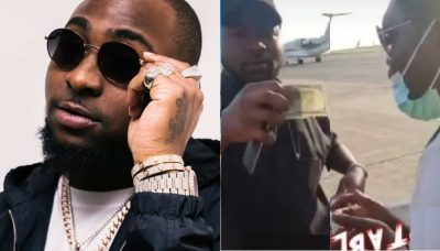 Airport Official Who Singer Davido Tipped $100 Cries Out For Help After Getting Sacked  