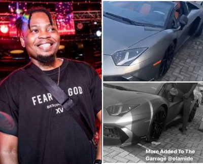 YBNL Boss, Olamide Acquires A Car Worth N218 Million ‘Lamborghini Aventador”  
