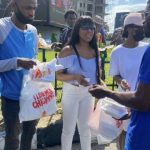 #EndSARS: Erica Gives Food To Protesters In Lagos  