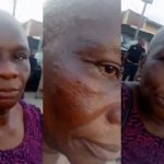 End SARS: Police Officer Slaps Aged Woman [VIDEO]  