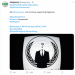 #EndSARS: Anonymous Takes Over NBC Official Twitter Account  