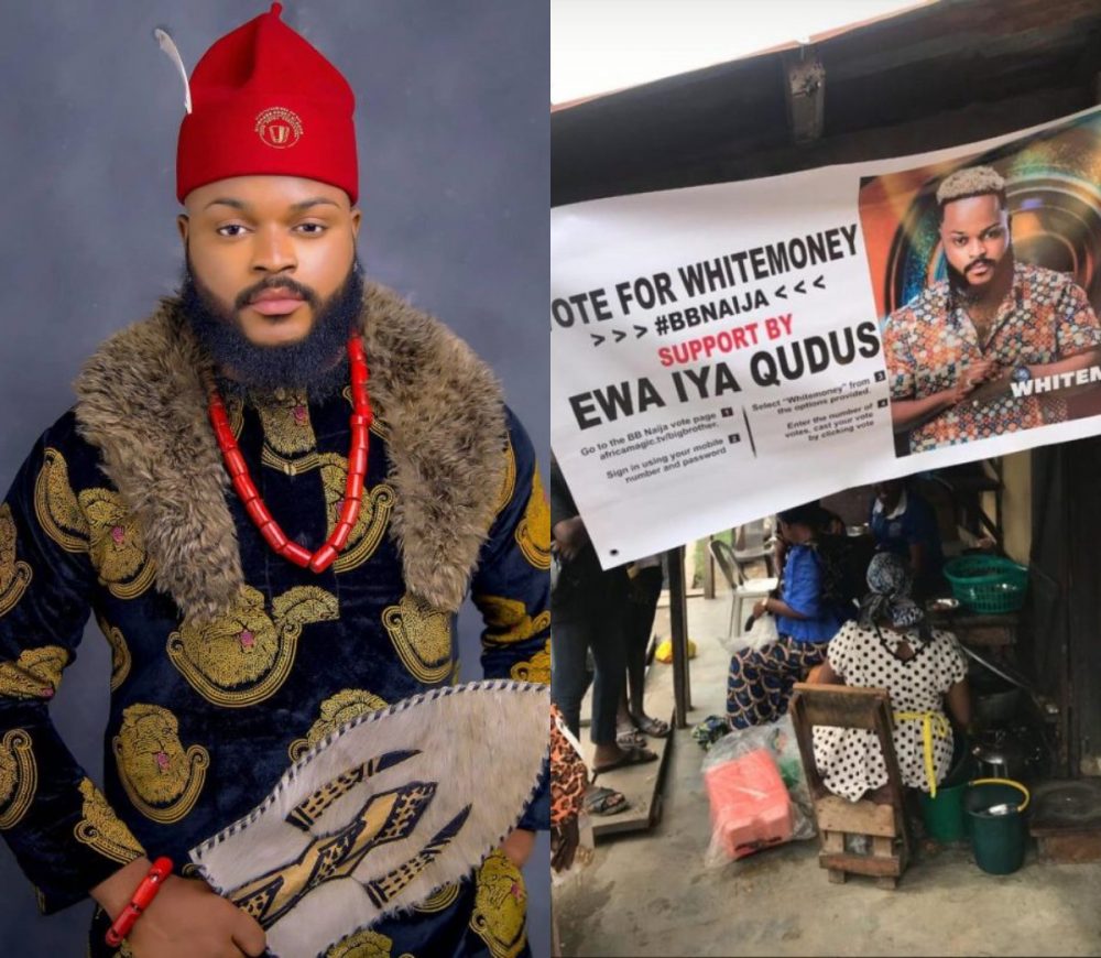 #BBNaija: Ewa Agoyin Vendor In Lagos Campaigns For WhiteMoney  