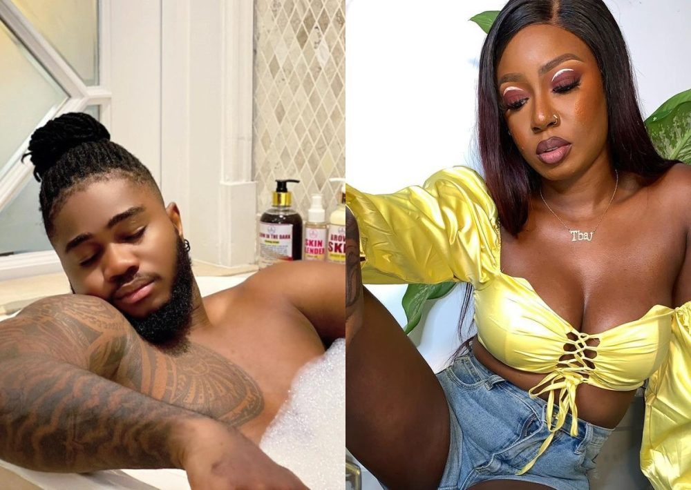 BBNaija's Praise Responds To Allegations That He Slept With TolaniBaj  
