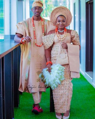 Photos From Lateef Adedimeji And Bimpe Oyebade's Traditional Wedding  