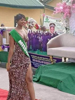 Reactions As Chidinma Ojukwu Is Crowned 'Miss Cell 2022' At Kirikiri  