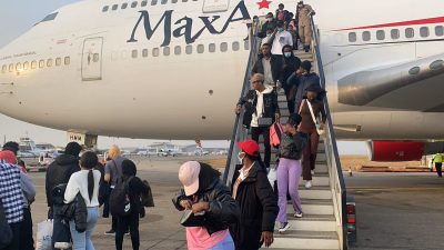 First Batch Of Nigerians Arrive From Ukraine [PHOTOS]  