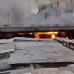 Popular Apongbon Market In Lagos Guts Fire [VIDEO]  