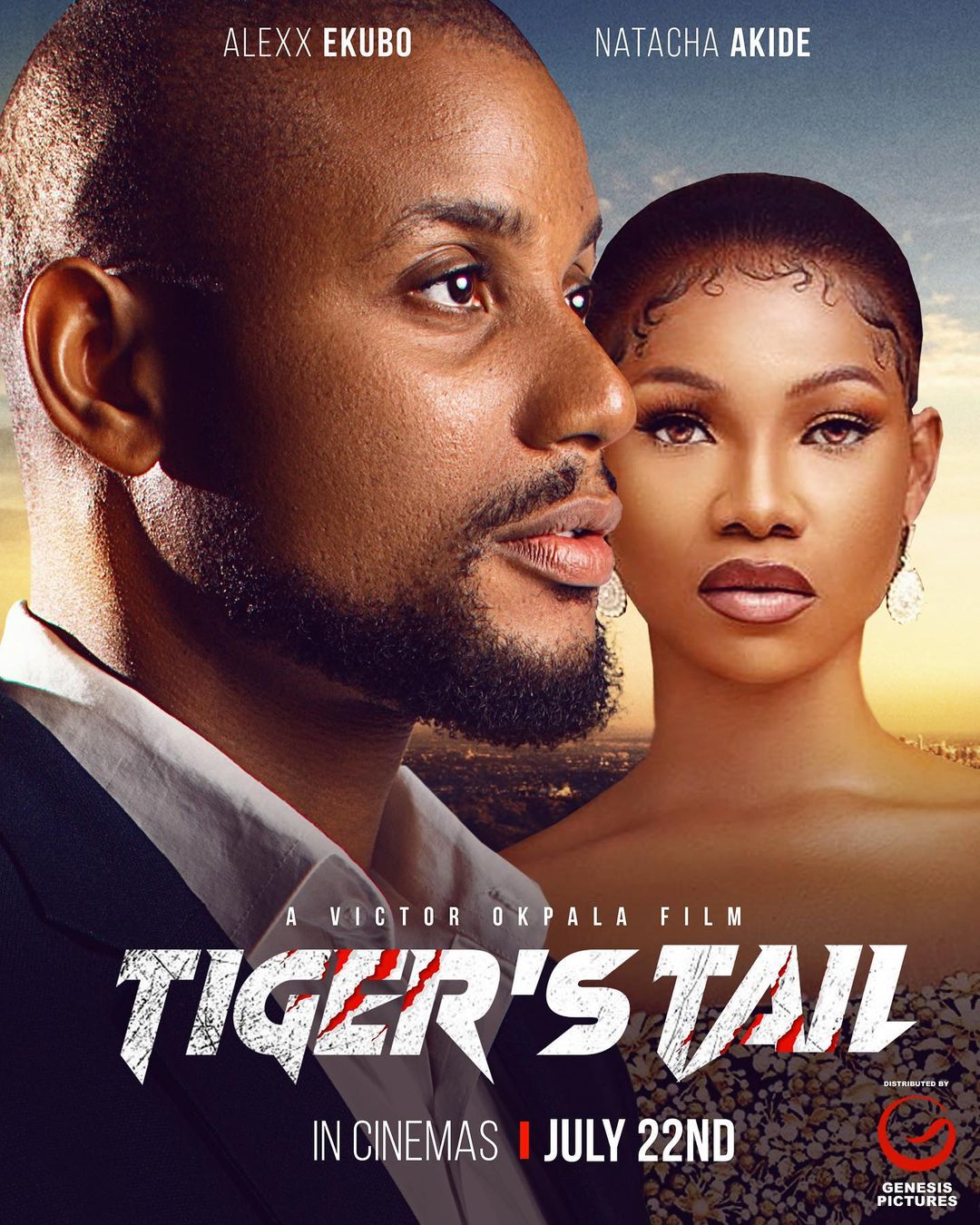 Alex Ekubo Celebrates Tacha Over First Nollywood Project  