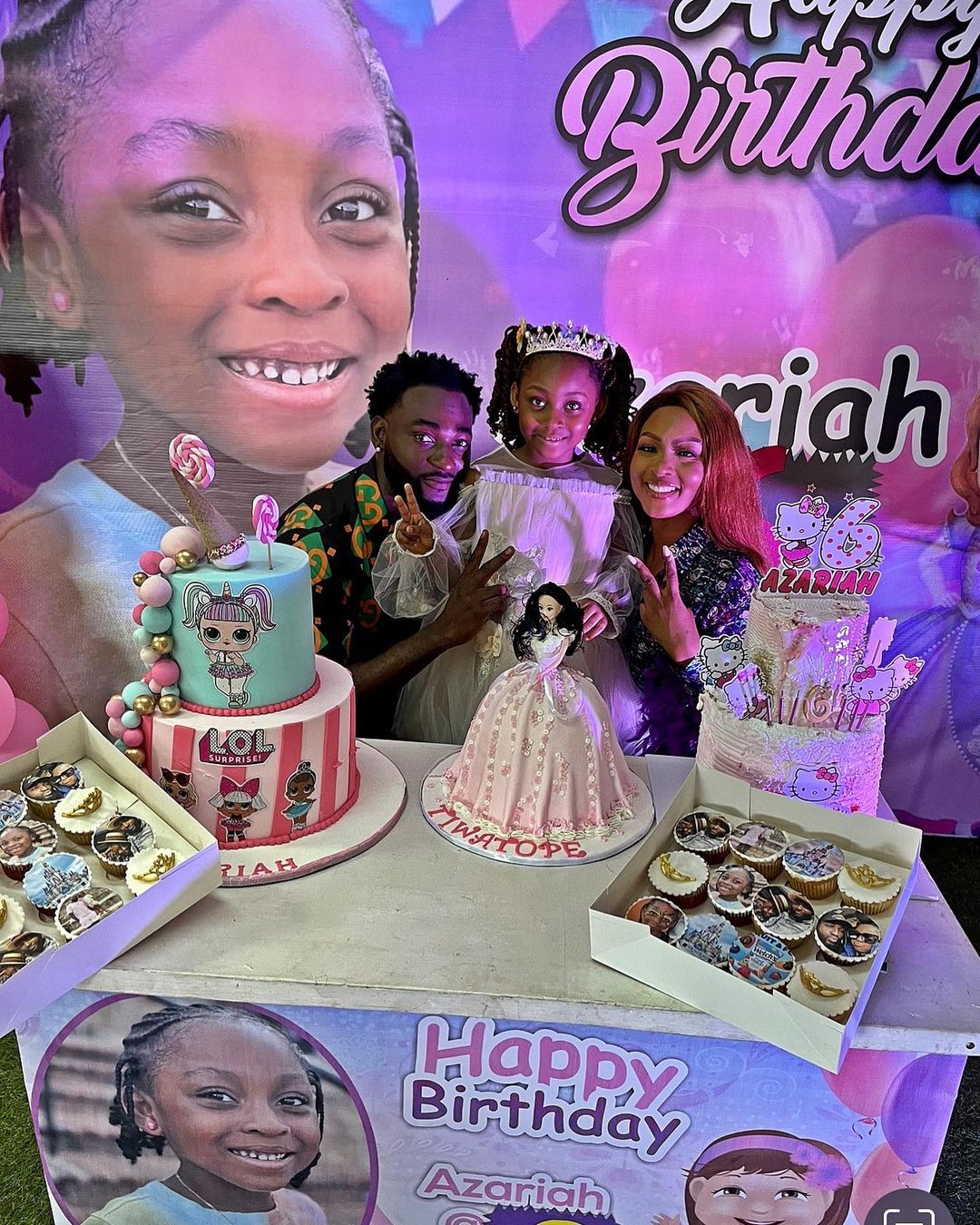 Osas Ighodaro, Gbenro Ajibade Celebrate Daughter As She Turns 6  