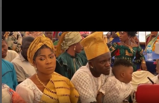 Singer Portable Ties Knot With Wife At Child's Naming Ceremony[VIDEO]  