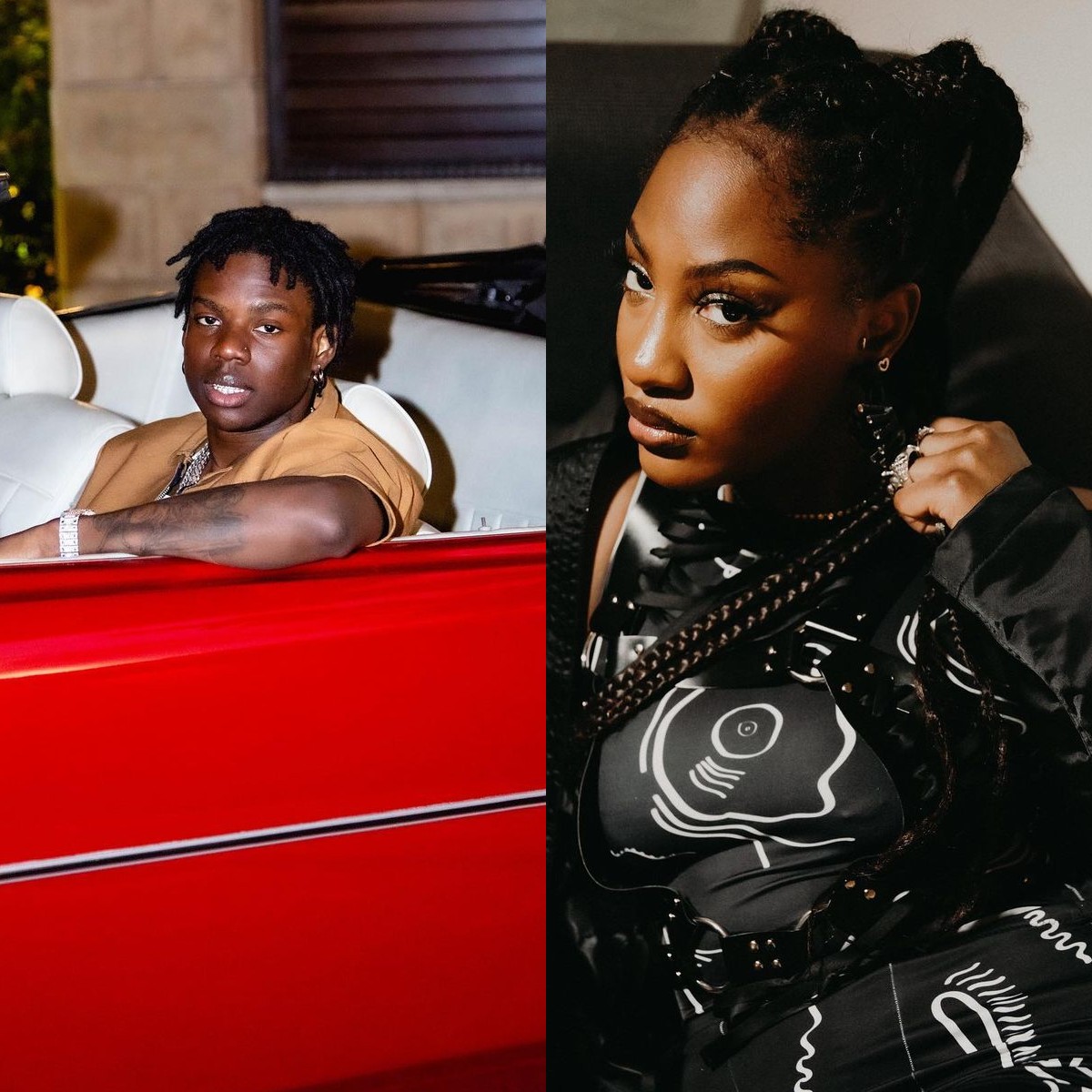 Reactions As Rema Crushes On Tems, Hints At Dating Her  