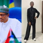 Reactions Trail Buhari's Countenance At Paystack Co-founder's, Ezra, Outfit  