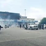 #EndSARS Memorial2: Police Teargas Youths At Lekki Tollgate  