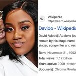 Davido Marital Status Changes On Wikipedia  