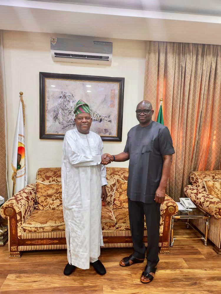 2023: Tinubu's Running Mate, Shettima, Meets Fayose  
