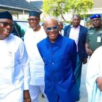 Obasanjo, Fayemi Meet Wike In Rivers [PHOTOS]  