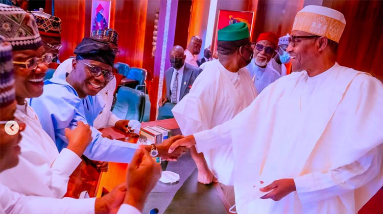 JUST IN: Buhari Meets APC Governors At Villa  