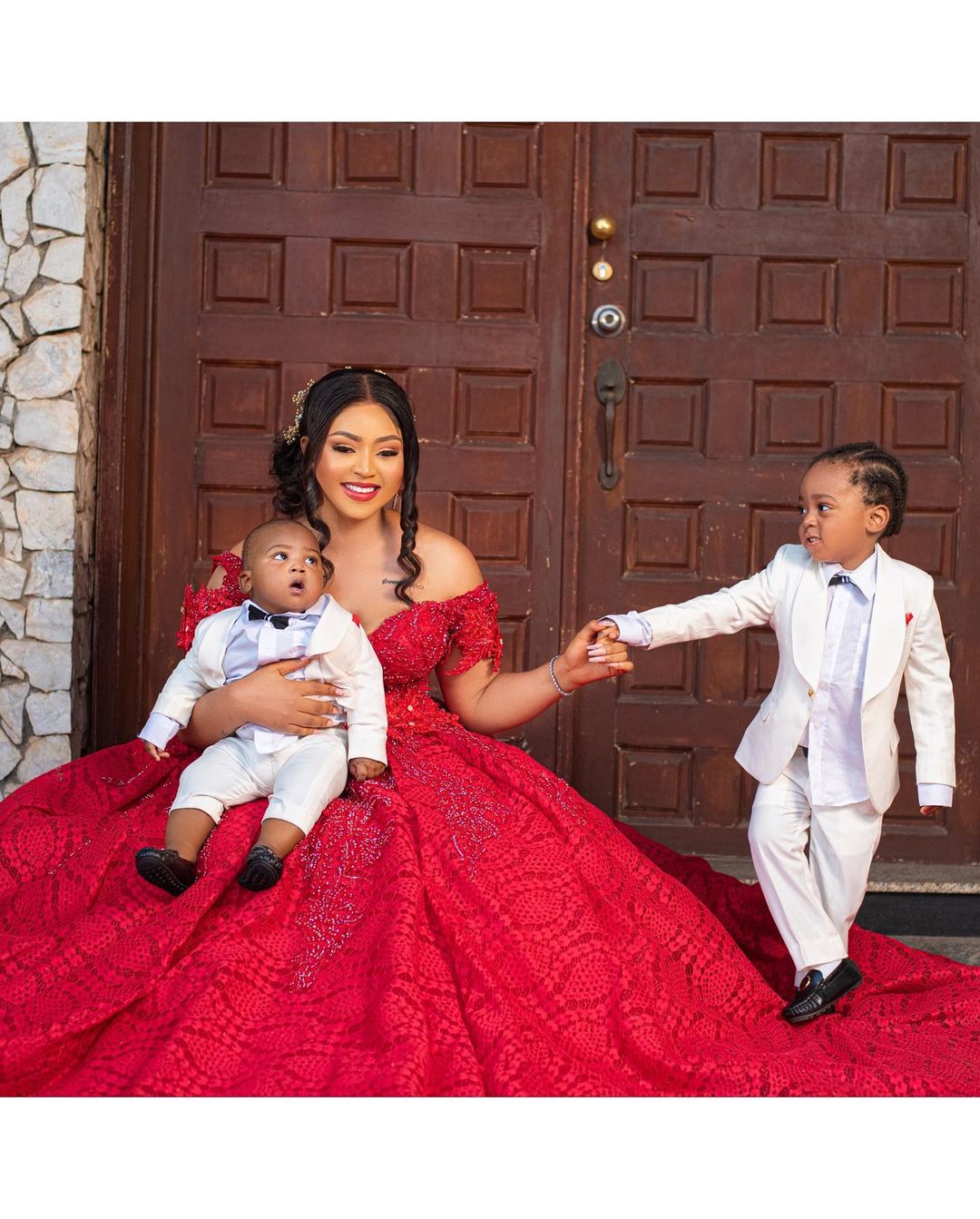 “They Grow Too Fast,” Regina Daniels Gushes Over Her Sons  