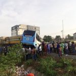 Two Dead, Several Injured in Train and Bus Collision in Lagos, Nigeria.  