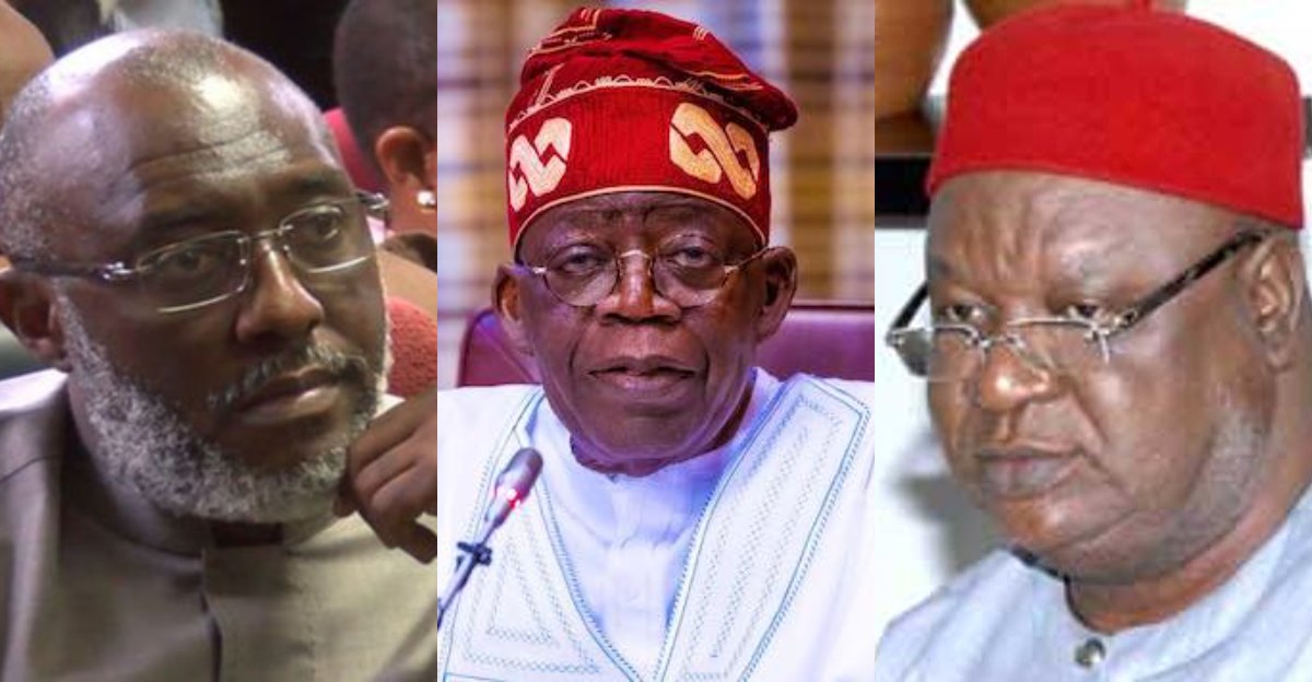 Tinubu Meets Pius Anyim, Olisa Metuh In Aso Villa  