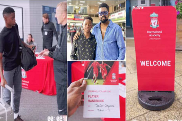 Basketmouth's Son Joins Liverpool Football Academy  