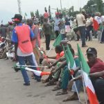 NLC Protesters Clash with Civil Servants in Oyo State Secretariat  