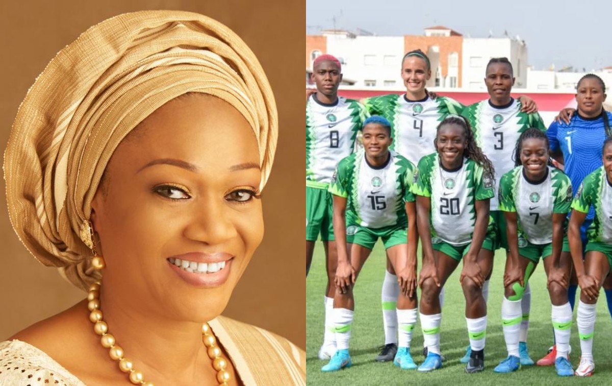 First Lady Hosts Super Falcons At Presidential Villa  